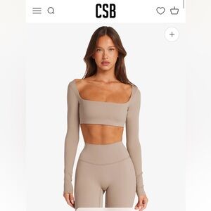 CSB Freedom Long Sleeve Crop Top Medium